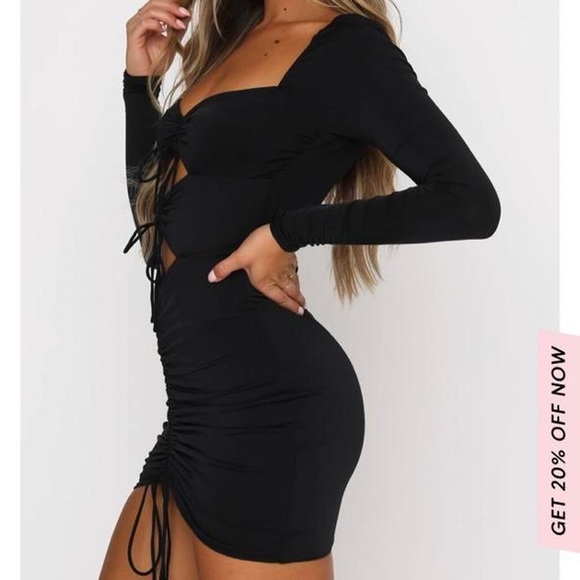 WHITE FOX BOUTIQUE BLACK MINI DRESS - Picture 3 of 6